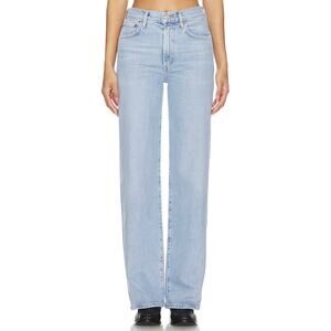 AGOLDE Harper Mid Rise Wide Leg Straight Size 27 Trouble Light Wash Jeans